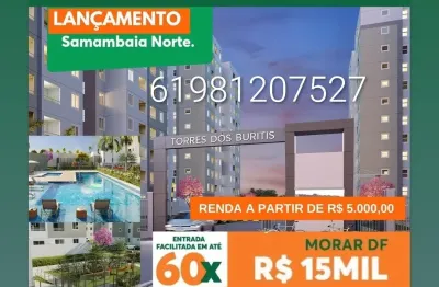 Lançamento em samambaia norte, próximo a nova estação de metrô