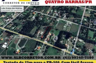 Terreno à venda, 2788 m² por r$ 399.900,00 - granja das acácias - quatro barras/pr
