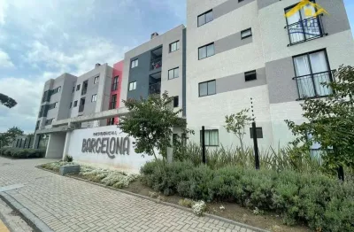 Apartamento semi-mobiliado com 2 dormitórios à venda, 47 m² por r$ 299.900 - vargem grande - pinhais/pr