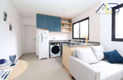 Apartamento com 1 dormitório à venda, 26 m² por r$ 209.000 - cajuru - curitiba/pr