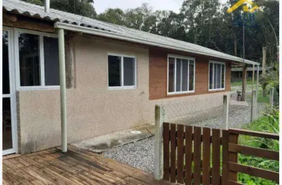 Chácara com 3 dormitórios à venda, 10000 m² por r$ 380.000,00 - area rural - são josé dos pinhais/pr