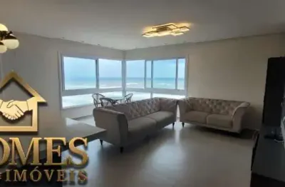 Excelente apartamento mobiliado com três dormitórios e vista eterna para o mar