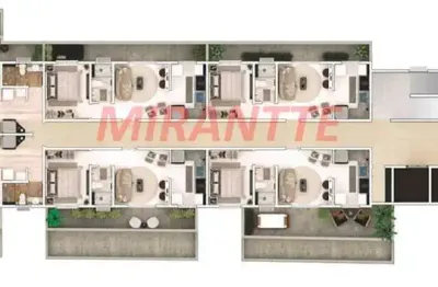 Apartamento de 30.86m² com 1 quartos em parada inglesa