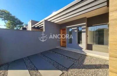 Casa nova com 02 quartos, sendo 01 suíte a aproximadamente 800 metros do mar - balneário itapoá