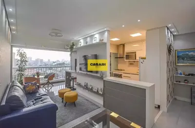 Apartamento 2 dormitórios com varanda gourmet à venda no centro de são bernardo do campo