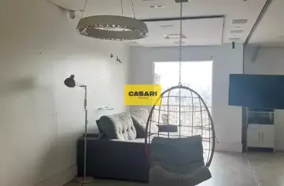 Apartamento 1 dormitorio, sacada, 1 vaga coberta, andar alto, 60m2, Baeta Neves - Sbc