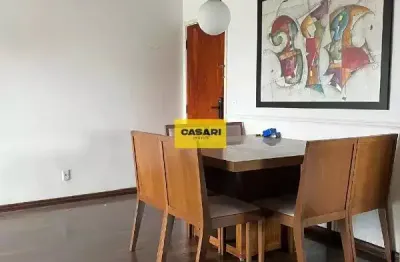 Apartamento mobiliado, 3 dormitorios, suite, Varanda, 2 vagas, 78m2 - Rudge Ramos - Sbc