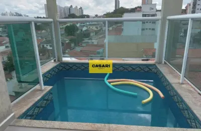 Cobertura exclusiva à venda no rudge ramos com piscina e churrasqueira