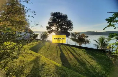 Chácara rara com frente para represa no condomínio anchieta – km 38,5 da rod. índio tibiriçá, santo andré