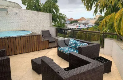 Cobertura com 3 quartos à venda, 205 m² por r$ 1.400.000 - recreio dos bandeirantes - rio de janeiro/rj