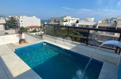 Cobertura a venda com 4 quartos à venda, 309 m² por r$ 2.100.000 - recreio dos bandeirantes - rio de janeiro