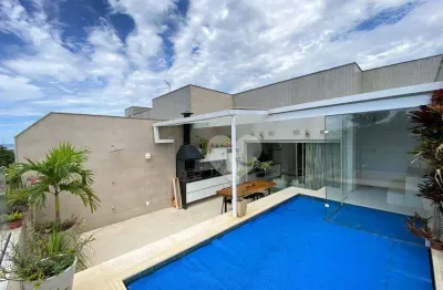 Cobertura duplex com 3 quartos ( suítes) à venda, 200 m² por r$ 4.190.000 - jardim oceânico - rio de janeiro/rj