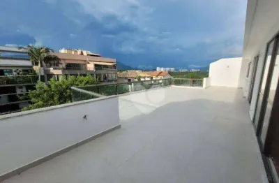 Quadra de praia cobertura com 3 quartos à venda, 229 m² por r$ 2.650.000 - recreio dos bandeirantes