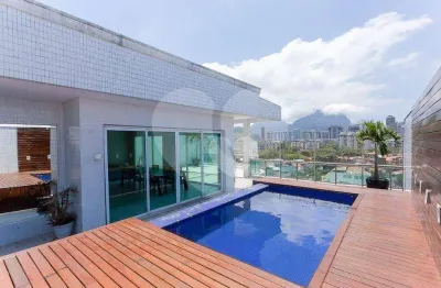 Cobertura com 3 quartos para alugar, 575 m² por r$ 48.860/mês - barra da tijuca - rio de janeiro/rj