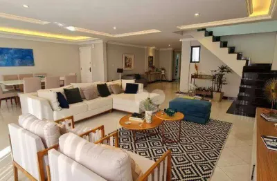 Cobertura espetacular com 341 m2 de área útil com 4 suítes sala para 3 ambientes 2 vagas à venda por r$ 1.490.000 - recreio dos bandeirantes