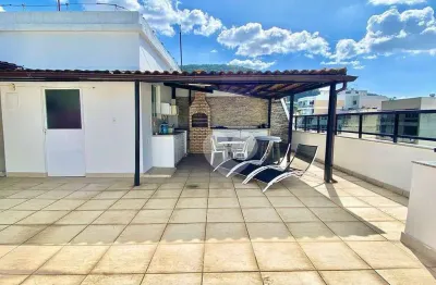 Cobertura com terraço, 5 quartos, 2 suítes, 1 vaga à venda, 299 m² por r$ 2.100.000 - laranjeiras
