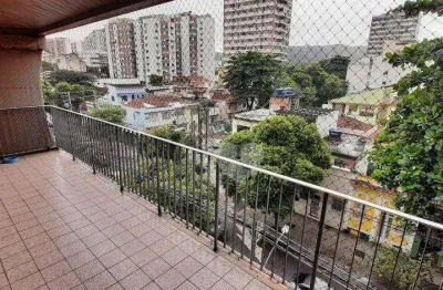Grajaú, alto padrão, 2 por andar, apt com 3qts com suíte, varandão e 2 vagas na escritura à venda, 105 m² por r$ 380.000 - grajaú - rio de janeiro/rj