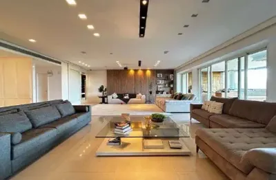 Condomínio riserva uno - excelente e amplo apartamento com 555m2, vista indevassável. para quem busca  luxo e sofisticação.