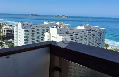 Apartamento na av. lucio costa, 1 quarto, andar alto com vista mar, na avenida lucio costa, barra da tijuca/rj