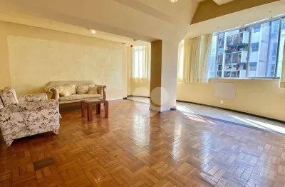 Apartamento com salão, 3 quartos e uma vaga à venda, 122 m² por r$ 1.100.000 - copacabana
