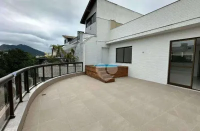 Magnífica cobertura primeira locação no recreio dos bandeirantes - 380m²