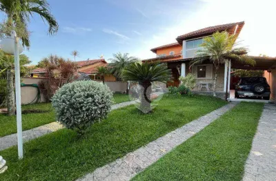 Casa duplex com 3 quartos sendo 3 suítes à venda, 221 m² por r$ 690.000 - jardim interlagos - maricá/rj