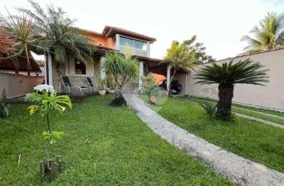 Casa duplex com 3 quartos sendo 3 suítes à venda, 221 m² por r$ 690.000 - jardim interlagos - maricá/rj