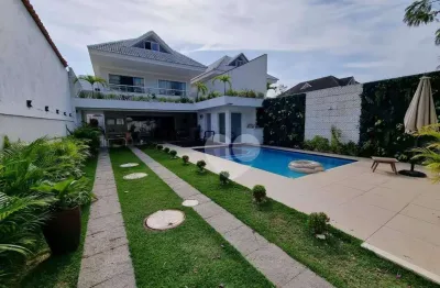 Casa alto padrão com 5 quartos à venda, 386 m² por r$ 3.950.000 - barra da tijuca - rio de janeiro/rj