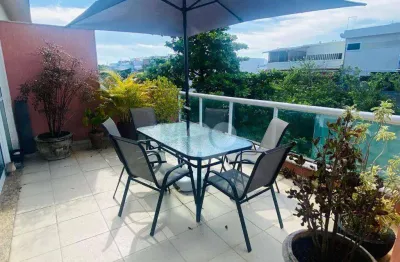 Cobertura com 2 quartos para alugar, 155 m² por r$ 6.938/mês - recreio dos bandeirantes - rio de janeiro
