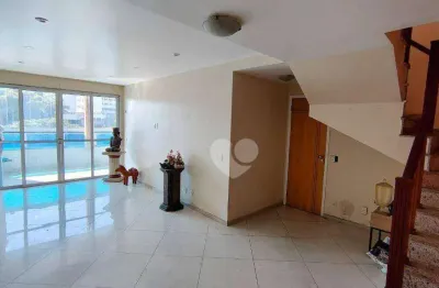 Cobertura com 4 quartos sendo 1 suíte à venda, 241 m² por r$ 800.000 - freguesia de jacarepaguá - rio de janeiro/rj