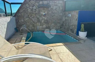 Cobertura com 3 dormitórios à venda, 197 m² por r$ 2.460.000,00 - humaitá - rio de janeiro/rj