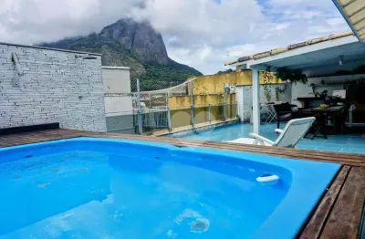 Cobertura duplex com 4  quartos à venda, 266 m² por r$ 2.200.000 - jardim oceânico - rio de janeiro/rj