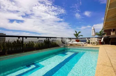 Cobertura com 4 suites com closets 8 vagas garagem à venda, 671 m² por r$ 16.100.000 - barra da tijuca - rio de janeiro/rj
