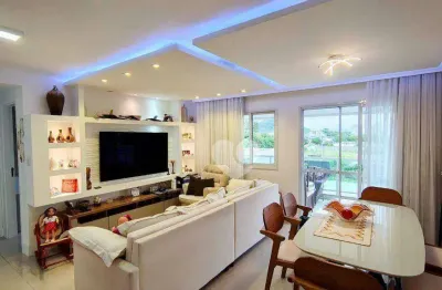 Espetacular cobertura com 3 quartos sendo 2 suítes à venda, 161 m² por r$ 1.490.000 - recreio - rio de janeiro/rj