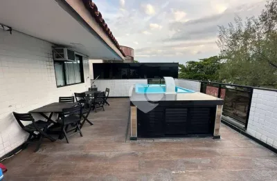 Maravilhosa cobertura duplex, 3 suítes, piscina, 2 vagas, recreio dos bandeirantes.