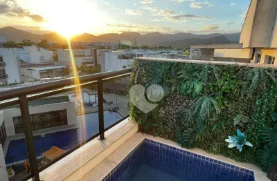 Cobertura com 4 quartos à venda, 146 m² por r$ 1.450.000 - recreio dos bandeirantes - rio de janeiro/rj
