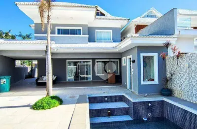 Casa com 4 suítes à venda, 255 m² por r$ 2.700.000 - recreio - rio de janeiro/rj