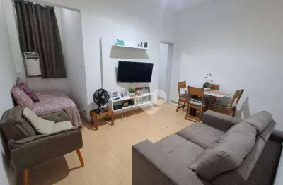 Apartamento com 1 quarto, dependências completas e 51 m², à venda no catete, rio de janeiro/rj