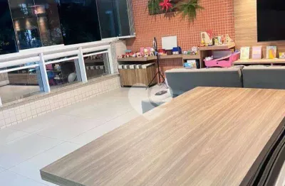 Recreio dos bandeirantes - 111 metros - varandão gourmet com churrasqueira - 3 quartos( 1 suíte )- todo montado com armários!!!!!