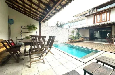 Casa com 5 quartos e 1 suíte  para alugar, 309 m² com piscina  por r$ 18.686/mês - recreio dos bandeirantes - rio de janeiro/rj