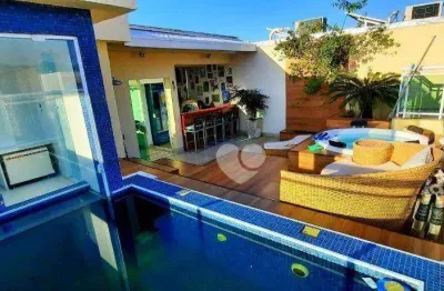 Cobertura com 4 dormitórios à venda, 284 m² por r$ 1.550.000,00 - recreio dos bandeirantes - rio de janeiro/rj