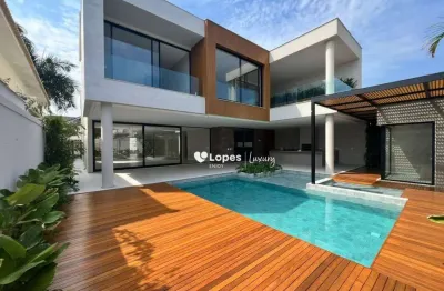 Casa alto padrão com 5 suítes, condomínio del lago, barra da tijuca, rj