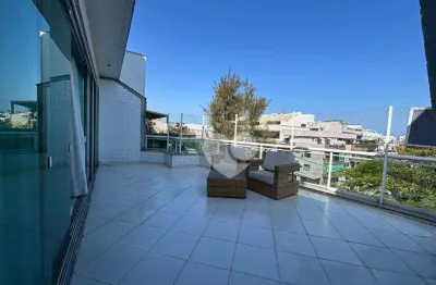 Cobertura com 3 suítes à venda, 188 m² por r$ 1.400.000 - recreio dos bandeirantes - rio de janeiro/rj