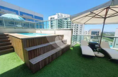 Cobertura com 4 dormitórios à venda, 225 m² por r$ 2.000.000,00 - barra olímpica - rio de janeiro/rj