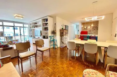 Apartamento lindo e reformado com salão, 3 quartos, lavabo e vaga à venda, 129 m² por r$ 2.000.000 - jardim botânico na região da lopes quintas