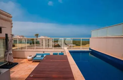 Condomínio riserva uno - cobertura de luxo com 4 suítes e vista eterna para: mar, lagoa de marapendi e campo do golfe. barra da tijuca/rj.