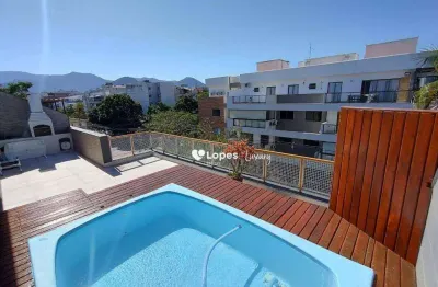 Cobertura com 3 dormitórios à venda, 172 m² por r$ 980.000,00 - recreio dos bandeirantes - rio de janeiro/rj