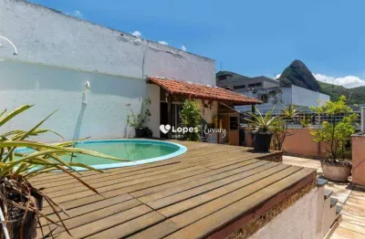Cobertura com 3 quartos à venda, 210 m² por r$ 750.000 - grajaú - rio de janeiro/rj