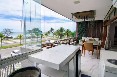 Lopes enjoy vende apartamento com 3 suítes ,frontal mar, à venda, 208 m² por r$ 5.950.000 - barra da tijuca - rio de janeiro/rj