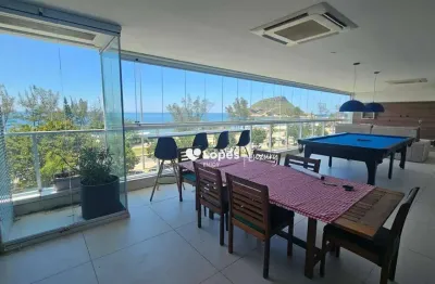 Apartamento com 3 quartos à venda, 144 m² por r$ 2.390.000 - recreio dos bandeirantes - rio de janeiro/rj